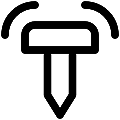 UI Mole Repeller Vector SVG Line Icon