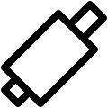 UI Muffler Vector SVG Line Icon