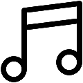 UI Music Note Vector SVG Icon
