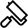 UI Paint Roller Vector SVG Line Icon