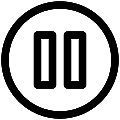 UI Pause Circle Vector SVG Icon