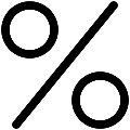 UI Percent Vector SVG Icon