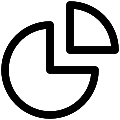 UI Pie Chart 2 Vector SVG Icon