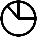 UI Pie Chart Vector SVG Icon