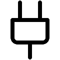 UI Plug Vector SVG Line Icon
