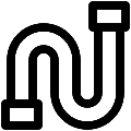 UI Plumbing Pipe 2 Vector SVG Line Icon