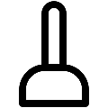 UI Plunger Vector SVG Line Icon