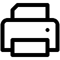 UI Printer Vector SVG Line Icon