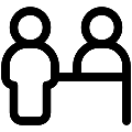 UI Reception Vector SVG Line Icon