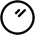UI Round Mirror Vector SVG Line Icon