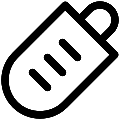 UI Sausage Dough Vector SVG Line Icon