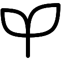 UI Seedling Vector SVG Line Icon