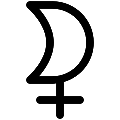 UI Selena Astrology Vector SVG Line Icon