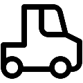UI Semi Truck Vector SVG Line Icon