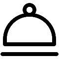 UI Serving Dish Vector SVG Line Icon