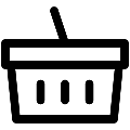 UI Shopping Basket Vector SVG Icon