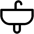 UI Sink Vector SVG Line Icon