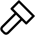 UI Sledgehammer Vector SVG Line Icon