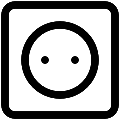 UI Socket Vector SVG Line Icon
