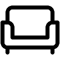 UI Sofa Vector SVG Line Icon