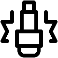 UI Spark Plug Vector SVG Line Icon