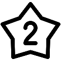UI Star Two Vector SVG Line Icon