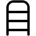 UI Step Ladder Vector SVG Line Icon