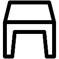 UI Stool 2 Vector SVG Line Icon