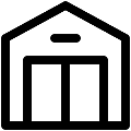 UI Storage Shed Vector SVG Line Icon