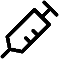 UI Syringe Vector SVG Line Icon