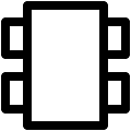UI Table Chairs Vector SVG Line Icon