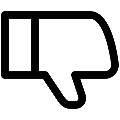 UI Thumb Down Vector SVG Icon