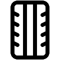UI Tire Tread Vector SVG Line Icon