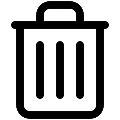 UI Trash Bin Vector SVG Icon
