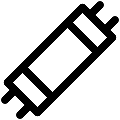 UI Tube Lamp Vector SVG Line Icon