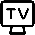UI TV Vector SVG Line Icon