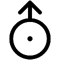 UI Uranus Astrology 2 Vector SVG Line Icon