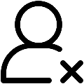 UI User Delete Vector SVG Icon