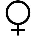 UI Venus Astrology Vector SVG Line Icon