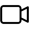 UI Video Camera Vector SVG Icon