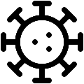 UI Virus Vector SVG Line Icon