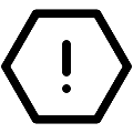 UI Warning Hex Vector SVG Icon