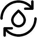 UI Water Circulation Vector SVG Line Icon