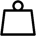 UI Weight Vector SVG Line Icon