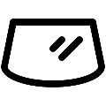 UI Windshield Vector SVG Line Icon