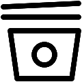 UI Wok Box Vector SVG Line Icon
