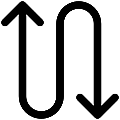 UI Zigzag Arrow Vector SVG Icon